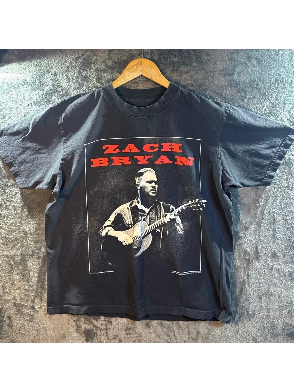 Zach Bryan x One of These Days "Quittin' Time Tour 2024" T-shirt Men’s LG Black